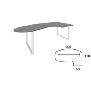 Plan Compact Manager Arrondi URBAN avec Caisson - Référence 4961 BM B_1