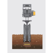 Plaque vibrante à roue simple utilisé pour le compactage dans les tranchées étroites - ONE WHEEL_1