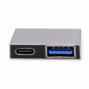 Roline adaptateur usb 3.2 gen 2, 2x usb type c - 1x usb type a + 1x usb c, m/f, argent_1