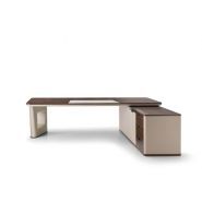 Bureau de direction Avatar avec finitions en cuir et bois