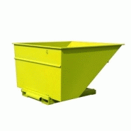 Benne basculante 300 litres - pour chariot élévateur - sécurité et robustesse_1
