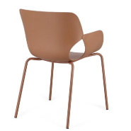 Chaise avec accoudoir Lennox caramel 57 x 59 x 82 cm - par 4_1