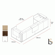 Comptoir d'accueil lumineux Tera - MDD - Blanc, 455_1