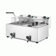 Friteuse Profi Line Analogique avec robinet de vidange 2x8L 230V HENDI_1