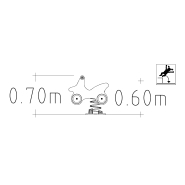 Jeu sur ressort Clay 1 place - réf 8044771 - Hags - Bleu - Fondation à enterrer_1