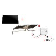 Kit solaire nautisme Uniteck inclinable 150W 12V MPPT - fabrication française, monocristallin, régulateur compatible_1