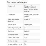 158084w - Armoire de sécurité coupe-feu G 601 - 3 étagères réglables, charnières à gauche, résistance 90 minutes EN 14470-1_1