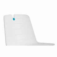 Chaise de réunion Mindy avec pied chromé. - Blanc_1