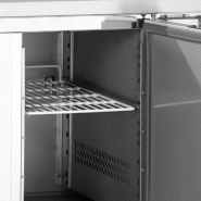 Comptoir pour saladette GN1/1 - 1 porte pleine à charnières | Tefcold - SA912_1