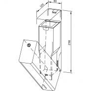 PP102-7 - Borne de distribution de gel intelligente en acier inoxydable - Wagner - Dimensions : 80 x 298 x 120 mm_1