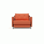 Fauteuil design convertible INNOVATION LIVING - Sofabed Cubed 02 Arms Argus Rust - Lit 200x90 cm_1