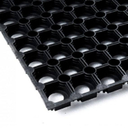 Revêtement tapis-caillebotis en caoutchouc drainant - rouleau de 10m, 1000 mm de largeur, 22 mm d'épaisseur_1