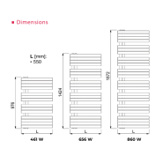 Radiateur sèche-serviettes Eau Chaude WELA 656W - Thermador - WEL5501424_1