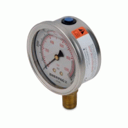 G2536L, Manomètre, 63 mm Face, Raccordement Vertical, Bain de glycérine, 1000 bar pression maximale_1