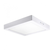 Plafonnier LED carré saillie 18W - IP20 - Réf DOSAIC18W4K - lumière 4000K - dimensions 217x217x35mm_1