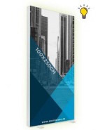 TOTEM TEXTILE LUMINEUX R/V 85 X 200 CM  - RÉFÉRENCE: PE TOT TEXT LUM 100X250_1