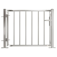 Vidaxl portail de jardin 100x75 cm acier inoxydable 316849_1