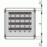 Étagère varistar SCHROFF, fixe, 75 kg, RAL 7021, 600W 800D_1