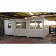 Bungalow de chantier - base de vie chauffé, isolé et modulable - normes RT 2005_1