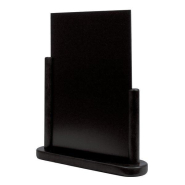 Chevalet de table ardoise A4 noir - Bois dur vernis - Utilisation intérieure et extérieure_1