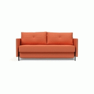 Canapé design convertible Cubed 02 Arms - Innovation Living - Lit 160x200 cm - Tissu Argus Rust_1