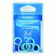 Lot de 10 joints plats pour gaz naturel - sans amiante - GAZINOX_1