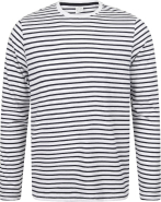 T-shirt rayé manches longues - Skinni Fit - Unisexe - 100% coton jersey - Réf: SFM204_1