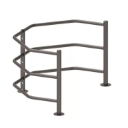 Barrière sélective fixe - dimensions 1926x1200x1090 mm - structure acier - pieds en tube acier ø 76 mm_1