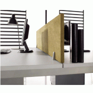 Bureau 2 personnes Tempo avec passe-câbles  - Mobel Linea - 120, Alu, Acacia clair_2