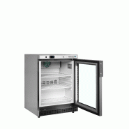 Congélateur vertical vitré UF200VSG (200 / 120L) Inox TEFCOLD_1
