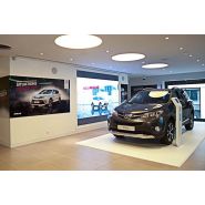 Mur d'images écran LCD - installation vitrine ou murale - format portrait ou paysage - bordures ultra-fines_1