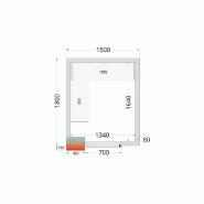 Kit de rayonnage pour Chambres Froides Tefcold CRPF1518_1