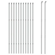 Vidaxl clôture à mailles losangées argenté 1,4x25 m 154011_1