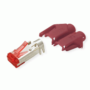 Connecteur HiRose TM21 blindé, manchon rouge, 50 pièces_1