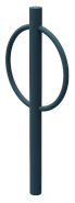 Appui-vélos CYCLO TENOR à sceller cintré en acier -RAL 7016 Anthracite_1