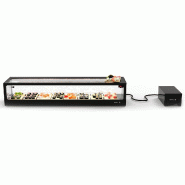 Vitrine réfrigérée à Sushi LOGIC avec groupe déporté - Double froid - VTLG6SGR | Sayl Barcelona - Cuve 6 GN 1/3_1