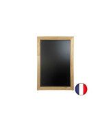 Chevalet stop trottoir avec cadre large en bois - dimensions 109 x 73 cm - Référence : LSTF82BRUT_1