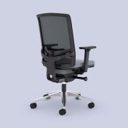 F1 - chaise de bureau - Viasit Bürositzmöbel GmbH - dossier maille tendue - mécanisme synchrone et mouvement 3D_1
