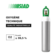 Oxygène technique SIAD - gaz comburant pour découpe et combustion - bouteilles B50, cadres et vrac_1