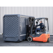 Conteneur de stockage pour produits corrosifs - 2800 L - box 100% PEHD - CONT3M-PEHD_1