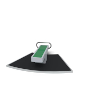 Équipement de fitness extérieur - Planche abdos - 8065147 - Sportpoint - Hags - Vert - À fixer sur dalle béton ou plot béton_1