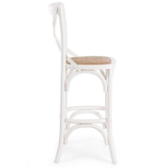 Tabouret bar Cross blanc 50 x 52 x 118 cm_1