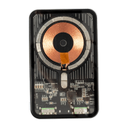 Power bank transparent avec chargeur rapide sans fil magnétique - 5000 mAh - 2 ports USB et 1 port USB-C_1