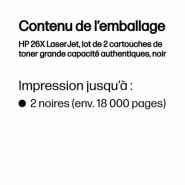 26X LaserJet, lot de 2 cartouches de toner grande capacité authentiques, noir_1