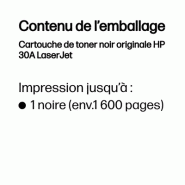Cartouche de toner noir originale HP 30A LaserJet_1