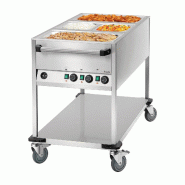 Chariot bain-marie WB3110 - 3 x GN  1/1 - Avec robinet de vidange | Bartscher_1