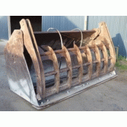 Godet à griffe pour chargeuse 25T - Largeur 3m - Capacité 4000L - Construction robuste_1