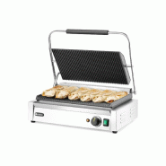 Grill de contact Panini XL grills supérieur et inférieur rainurés L545mm HENDI_1