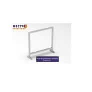 Paroi de protection Covid-19 sur mesure en aluminium anodisé et polycarbonate ignifuge - Haute qualité - C'PROTEC_1