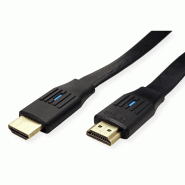 VALUE Câble HDMI 8K (7680 x 4320) avec Ethernet, plat, M/M, noir, 3 m_1